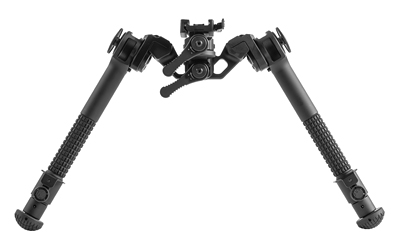 Leapers, Inc. - UTG Goliath Bipod, Fits 1913 Picatinny Rails, 8"-12" Center Height, Anodized Finish, Black