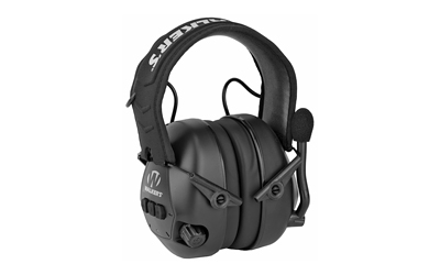 Walker's Passive Earmuff With Bluetooth, Black, Adjustable Boom Mic