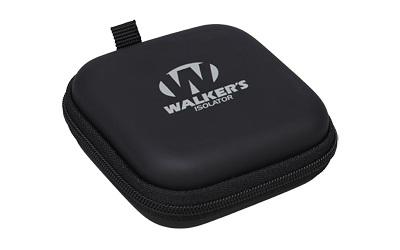 Walker's Isolator, Electronic Ear Buds, Black, Includes Micro USB Cable and Case and (3) Sets of #10 Batteries