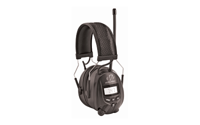 Walker's Digital AM/FM Radio Ear Muff, Built-in Radio, Black