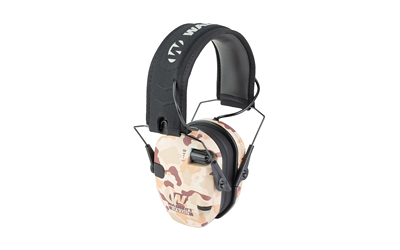 Walker's Razor Slim, Electronic Earmuff, Low-Profile Design, Tan Frog Skin Camo — photo 2