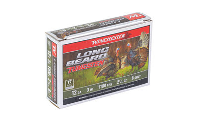 Winchester Ammunition Long Beard Tungsten, 12 Gauge 3", #8, Tungsten Shot Shell, 5 Round Box — photo 2
