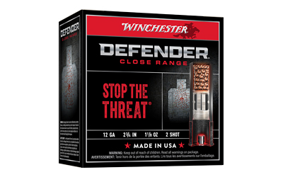 Winchester Ammunition DEFENDER, 12 Gauge 2.75", #2, 1 1/8 oz, Lead Shot, 25 Round Box