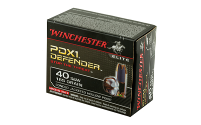Winchester Ammunition Defender, Supreme Elite, 40S&W, 165 Grain, Bonded Jacketed Hollow Point, PDX1, 20 Round Box — photo 3