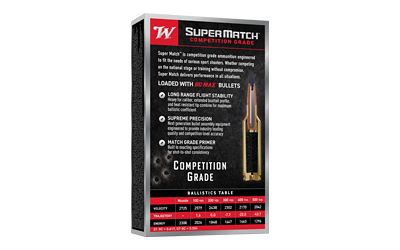 Winchester Ammunition Super Match, 6.5 Creedmoor, 140 Grain, Boat Tail Hollow Point, 20 Round Box — photo 2