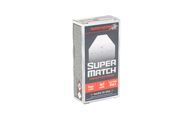 Winchester Ammunition Super Match, 9MM, 147 Grain, Flat Nose Bullet, 50 Round Box — photo 2