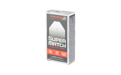 Winchester Ammunition Super Match, 9MM, 147 Grain, Flat Nose Bullet, 50 Round Box — photo 3