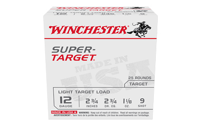 Winchester Ammunition Super Target, 12 Gauge 2.75", #9, 1 1/8 oz, 25 Round Box — photo 3