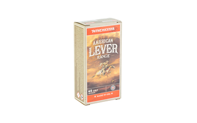 Winchester Ammunition American Lever, 45 Colt, 250 Grain, Lead Flat Nose, 50 Round Box — photo 2