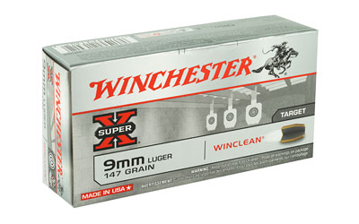 Winchester Ammunition Super X Winclean, 9MM, 147 Grain, Brass Enclosed Base Clean, 50 Round Box — photo 2