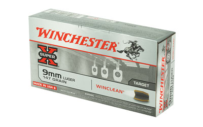 Winchester Ammunition Super X Winclean, 9MM, 147 Grain, Brass Enclosed Base Clean, 50 Round Box — photo 3