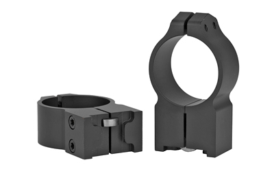 Warne Permanent Attached Fixed Ring Set, Fits Ruger M77, 30mm High, Matte Finish — photo 2