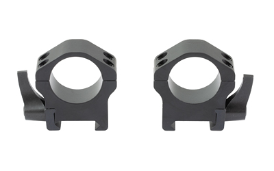 Warne Maxima Horizontal Quick Disconnect Ring, Fits 1" Optics, Medium Height, Steel Construction, Matte Finish, Black
