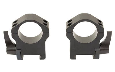 Warne Maxima Horizontal Quick Disconnect Ring, Fits 1" Optics, High Height, Steel Construction, Matte Finish, Black