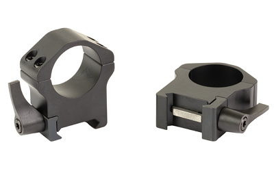 Warne Maxima Horizontal Quick Disconnect Ring, Fits 1" Optics, High Height, Steel Construction, Matte Finish, Black — photo 2