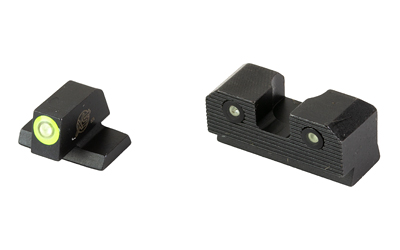 XS Sights R3D 2.0, Tritium Night Sight, Fits Canik TP9SF, Green Front Outline, Green Tritium Front/Rear