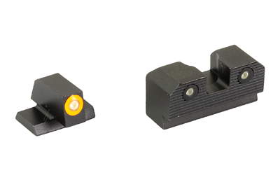 XS Sights R3D 2.0, Tritium Night Sight, Fits Canik TP9SF, Orange Front Outline, Green Tritium Front/Rear — photo 2
