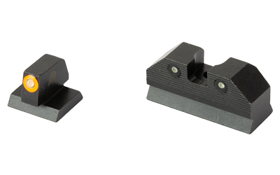 XS Sights R3D, 2.0, Tritium Night Sight, For Desert Eagle (.44 Mag/.50AE), Standard Height, Orange Front Outline, Green Tritium Front/Rear