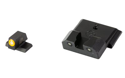 XS Sights R3D 2.0, Tritium Night Sight, Fits S&W M&P Full Size & Compact (Not Optic Ready), Orange Front Outline, Green Tritium Front/Rear