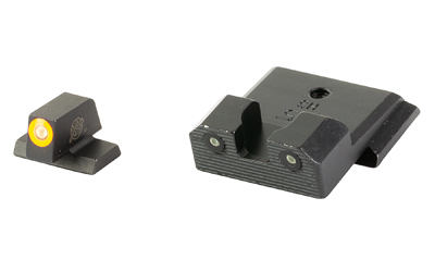 XS Sights R3D 2.0, Tritium Night Sight, Fits S&W M&P Shield OR, Orange Front Outline, Green Tritium Front/Rear