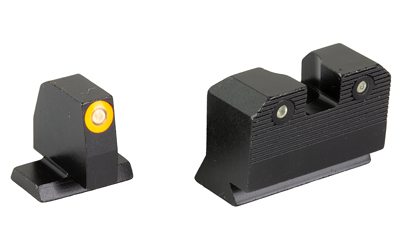 XS Sights R3D 2.0, Suppressor Height Night Sight, For S&W M&P OR Full Size & Compact, Orange Front Outline, Green Tritium Front/Rear — photo 2