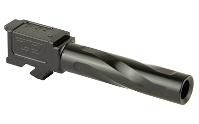 Zaffiri Precision Pistol Barrel, 9MM, 3.9", Flush and Crown, Fits Glock 19 Gen 3, Nitride Finish, Black — photo 2
