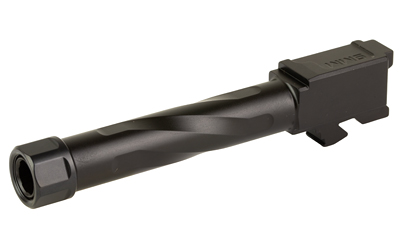 Zaffiri Precision Pistol Barrel, 9MM, 4.5", Threaded, Fits Glock 19 Gen3-5, Nitride Finish, Black