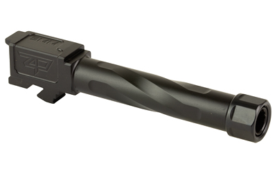 Zaffiri Precision Pistol Barrel, 9MM, 4.5", Threaded, Fits Glock 19 Gen3-5, Nitride Finish, Black — photo 2