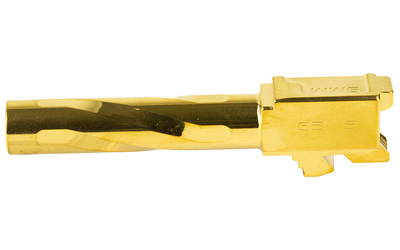 Zaffiri Precision Pistol Barrel, 9MM, 3.95", Flush and Crown, Fits Glock 19, Titanium Nitride Finish, Gold — photo 3