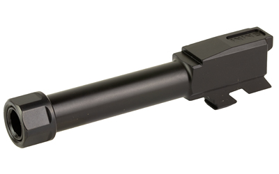 Zaffiri Precision Pistol Barrel, 9MM, 3.9", Threaded, Fits Glock 43, Nitride Finish, Black