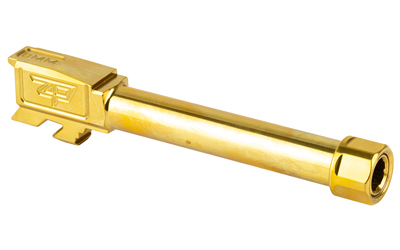 Zaffiri Precision Pistol Barrel, 9MM, 4.7", Threaded, Fits Glock 48, Titanium Nitride Finish, Gold — photo 2
