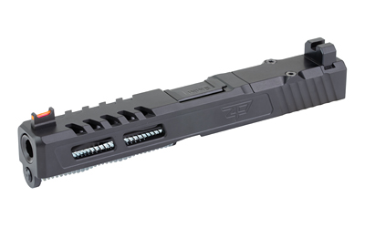 Zaffiri Precision ZPS.2 Complete Slide, Fits GLOCK 17 Gen 3, Flush and Crown Barrel, Cerakote Finish, Black, RMR Optic Cut