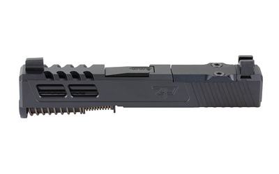 Zaffiri Precision ZPS.2 Slide, Fits GLOCK 43X, Flush and Crown Barrel, Cerakote Finish, Black, RMR Optic Cut, Blacked Out Co-witness Height Sights — photo 3